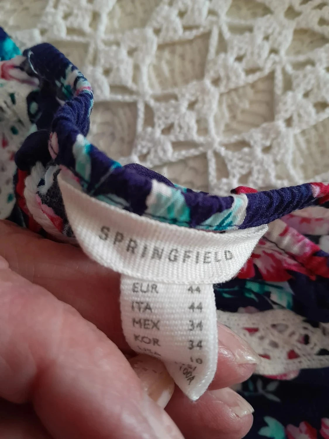 Vestido floral, estilo boêmio, tamanho 44, Marca Springfield – photo 8